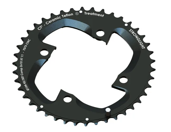Stronglight ct² MTB 2x10 FCM785 LK 104 black 42-tooth chainring