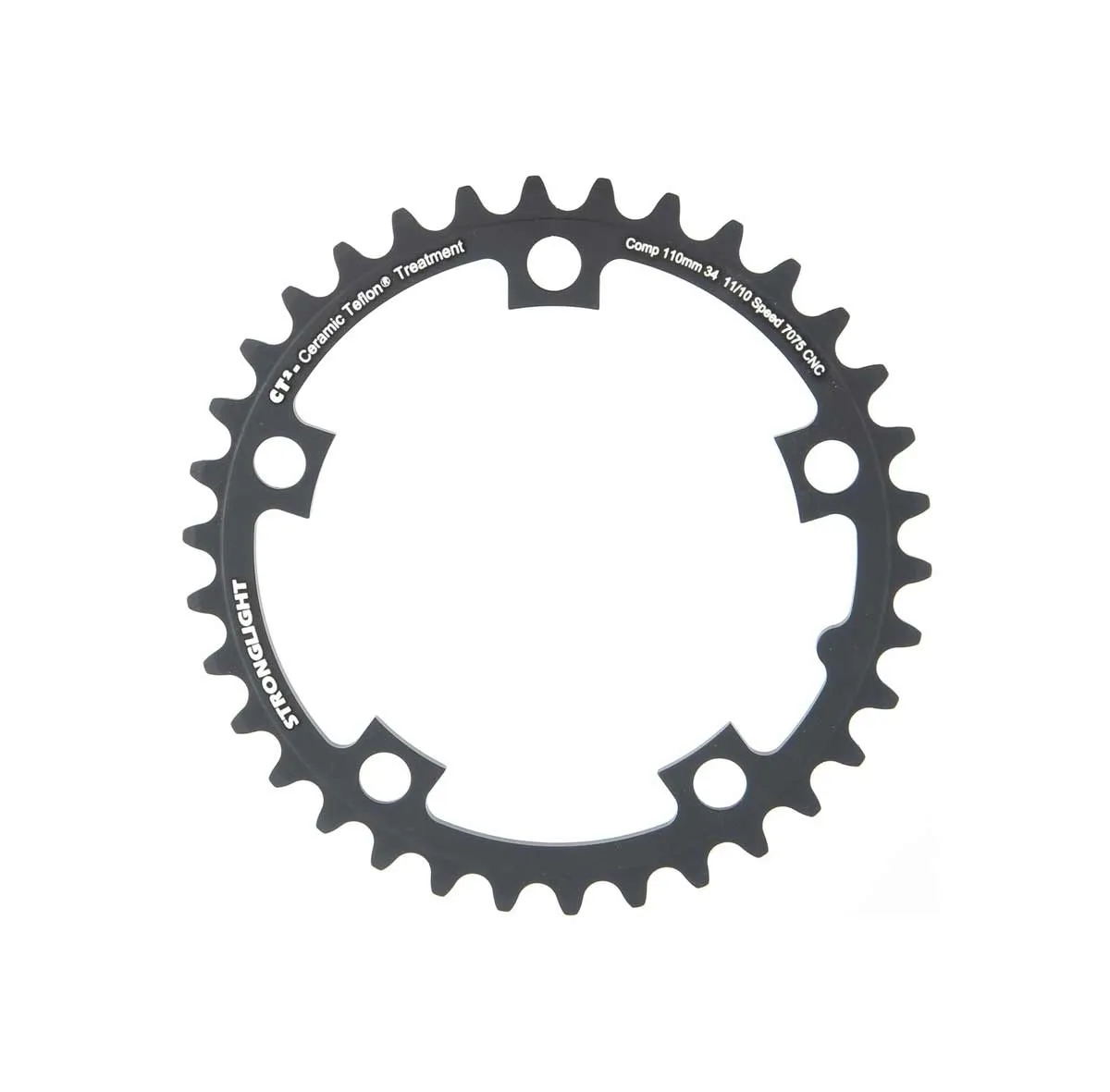 Stronglight Type 110 ct² Road Bike Chainring 5-Arm Inner 110 Lk Black 36 Teeth