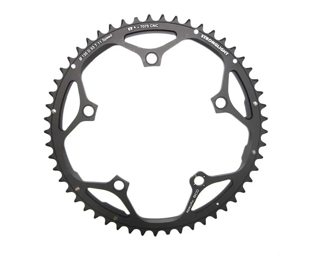 Stronglight ct² road bike chainring Type 135D Campagnolo 11-speed external black 52 teeth