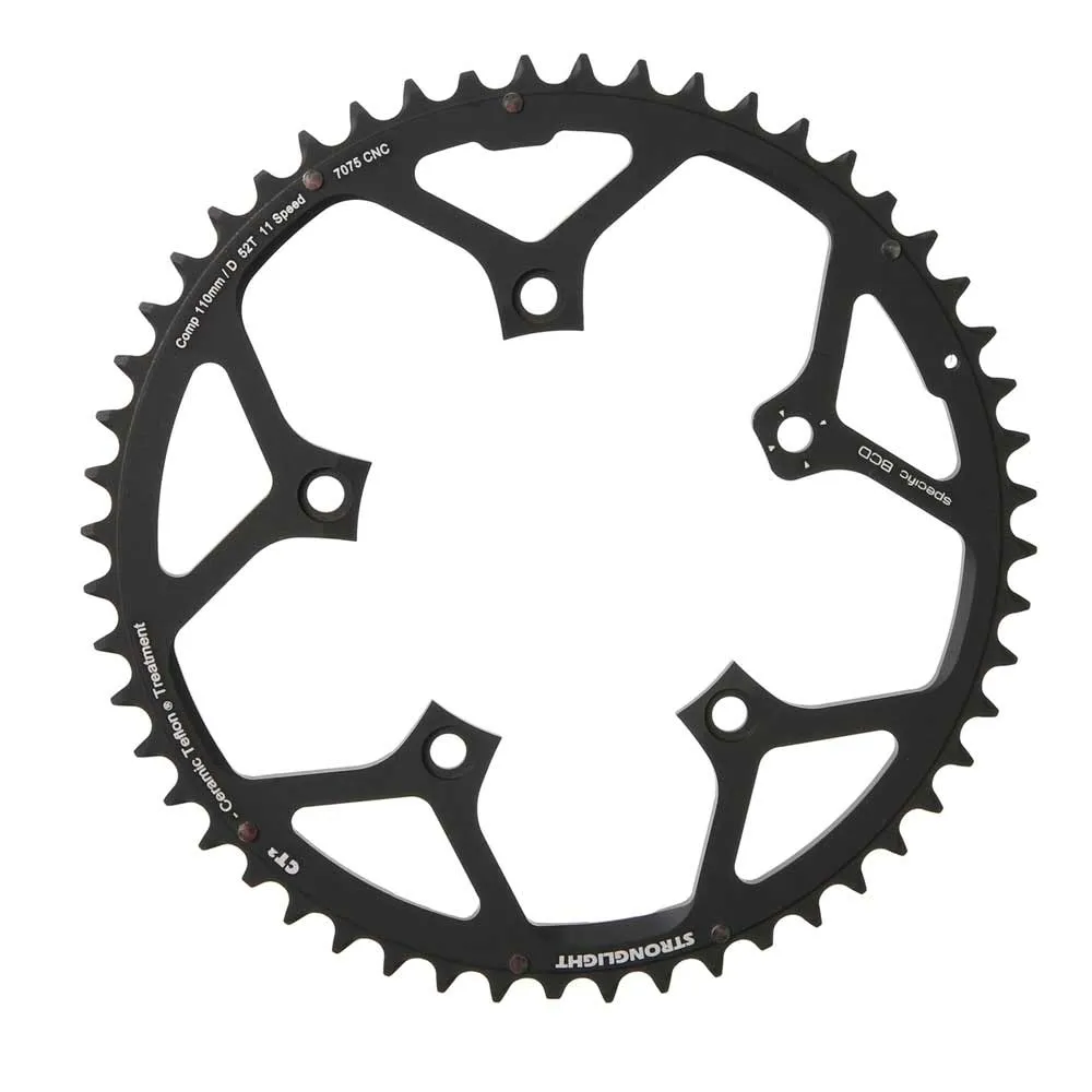 Stronglight Type 110D ct² Road Bike Chainring Campagnolo 11-speed | 5-arm 110 LK outer 53 teeth
