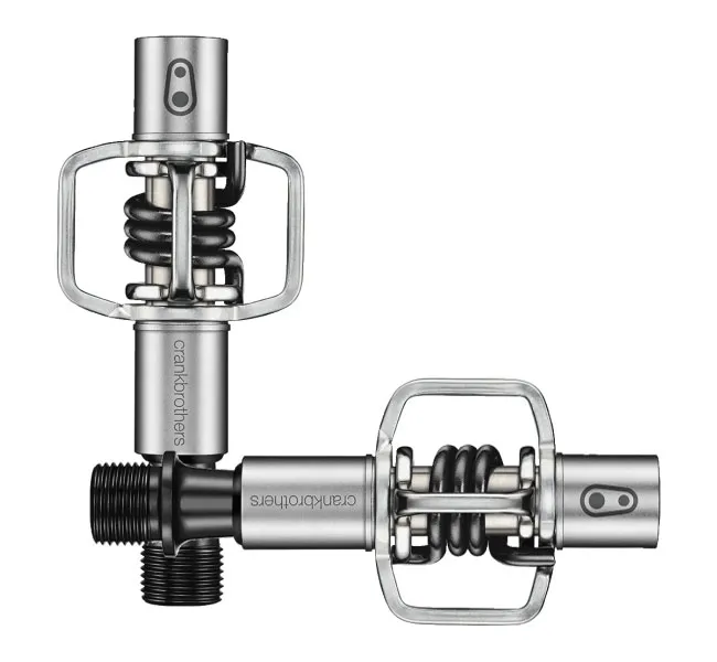 Crankbrothers Eggbeater 1 clipless pedals, silver-black, including cleats