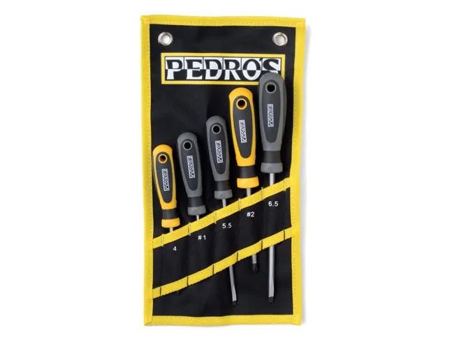 Pedro’s 2.0 Tool Set Screwdriver – 5-piece with bag, yellow and black