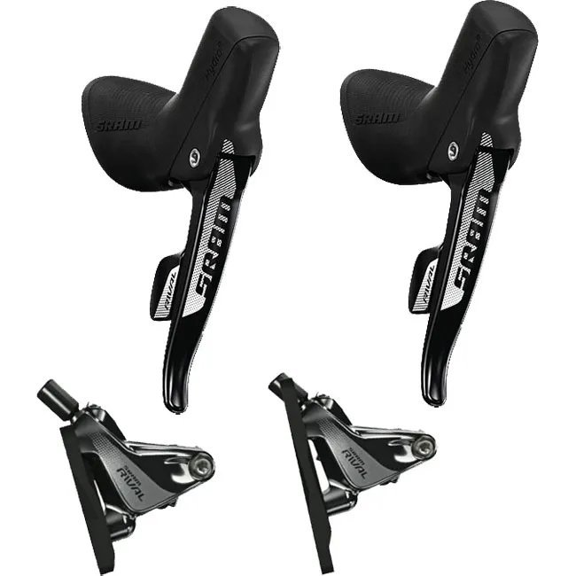 Sram Rival 22 Disc Shift/Brake Lever Set 11-speed + Flat Mount Brakes
