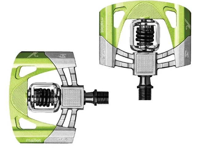 Crankbrothers Mallet 2 Pedal raw green