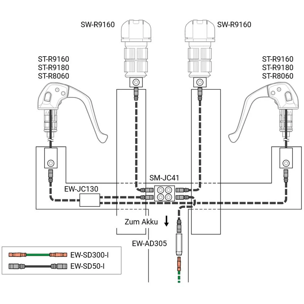 Shimano Di2 SW-R9160 Handlebar-end Shift Lever Set 12/11-speed 2-speed set