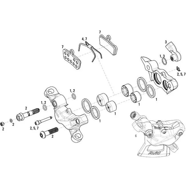 Sram spare part banjo hose connector, black