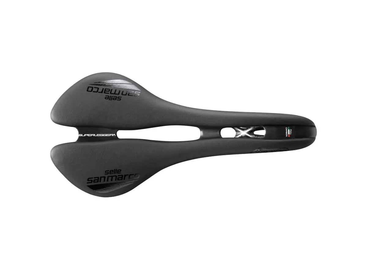 Selle San Marco Aspide Superleggera Open Saddle L2 Wide Black Carbon Frame