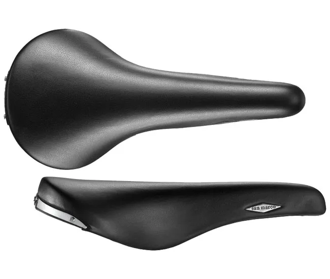Selle San Marco Rolls Saddle Bootega Black, Titanium Frame