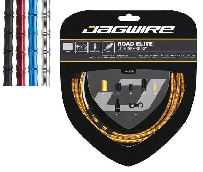 Jagwire Road Elite Link Brake Cable Set, blue
