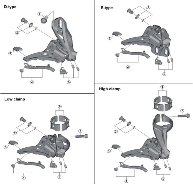 Shimano Deore XT FD-M8020 Front Derailleur Spare Part | Cable Mounting Screw No. 2
