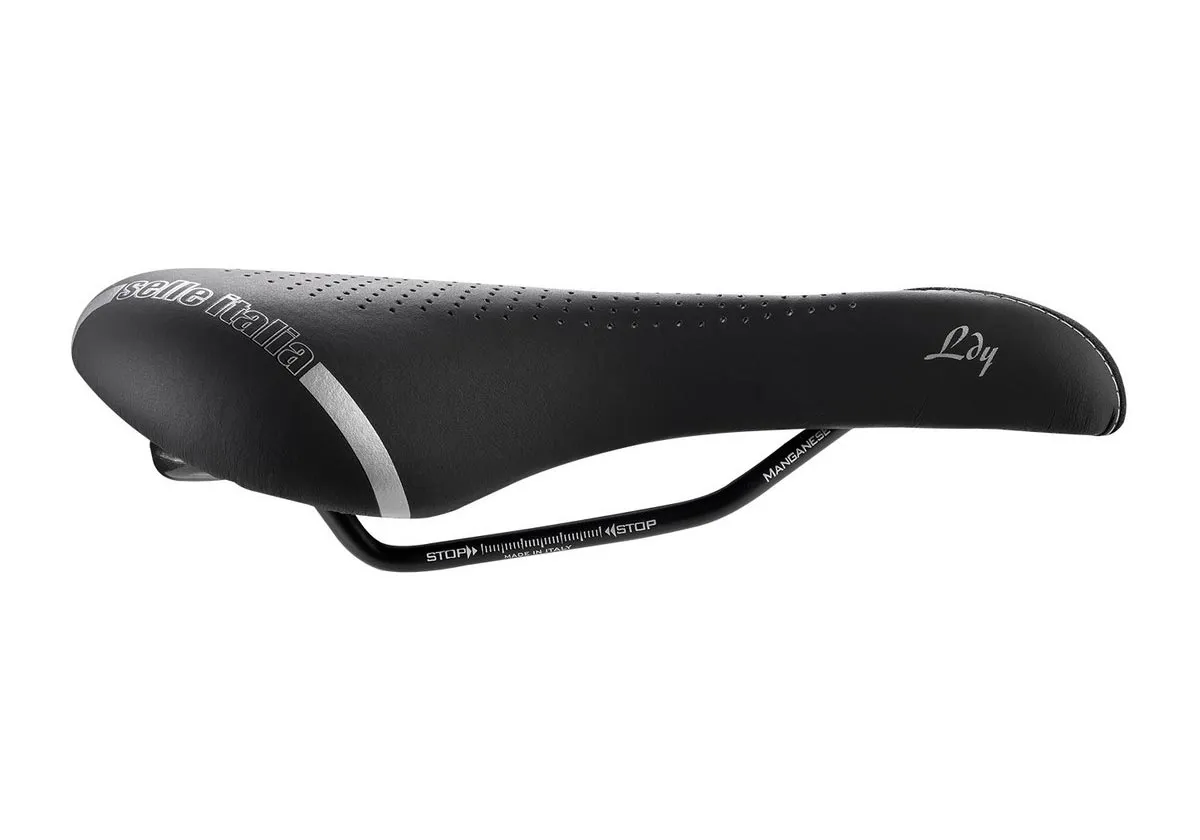 Selle Italia Lady Gel TM Flow Saddle, L2, width 160 mm, black steel frame