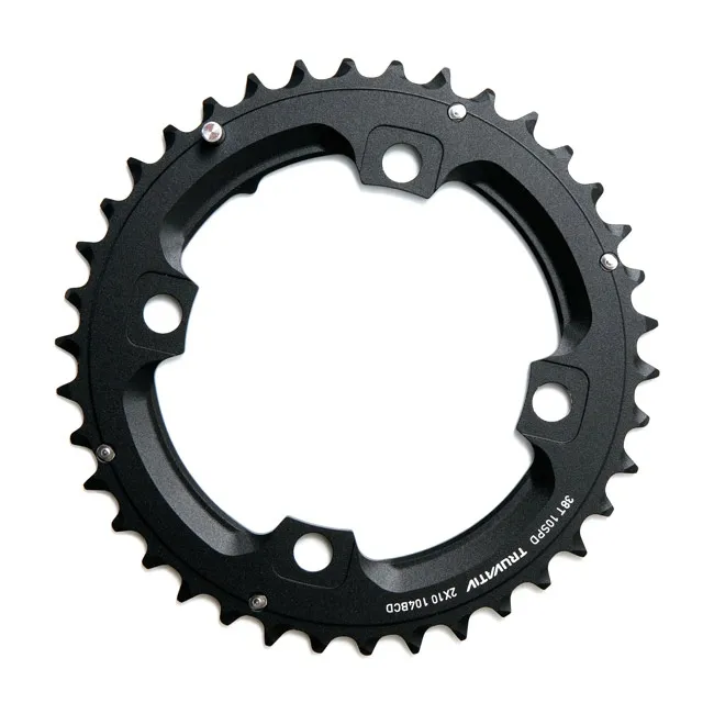 Sram X0 chainring, 38 teeth, 104 mm bolt circle, black, without bolts, 10x2-speed