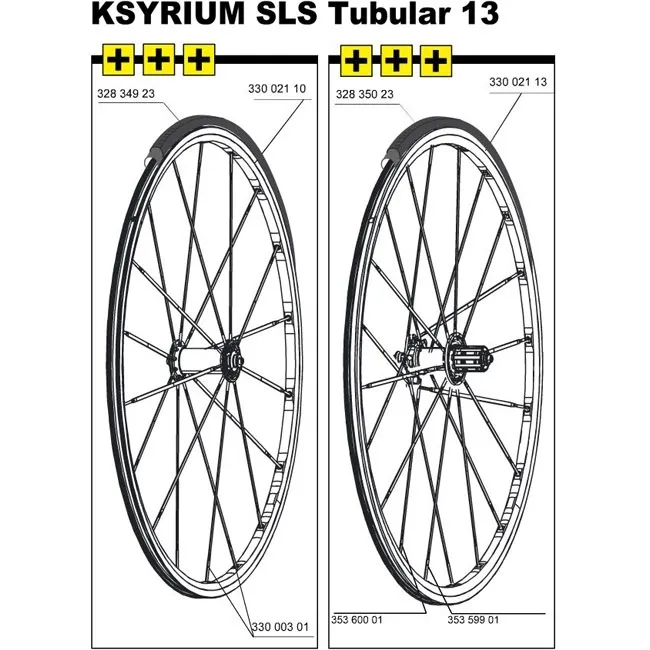 Mavic Ksyrium SLE / SLS / SL Replacement Spoke, Front Wheel 283.5 mm, Remaining Stock