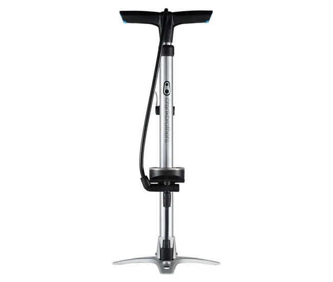 Crankbrothers Sterling Floor Pump Analogue Silver 11 bar