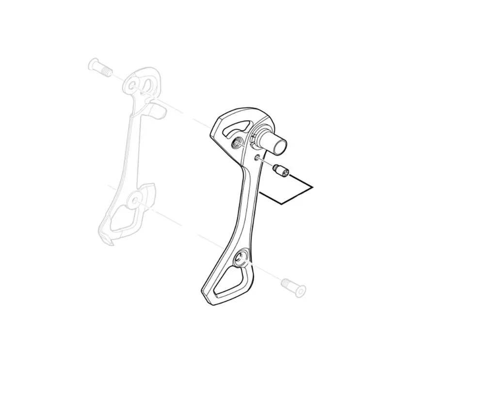 Shimano Ultegra RD-6800-GS / RD-6870-GS Rear Derailleur Spare Part | Chain Guide Plate GS (Outer)