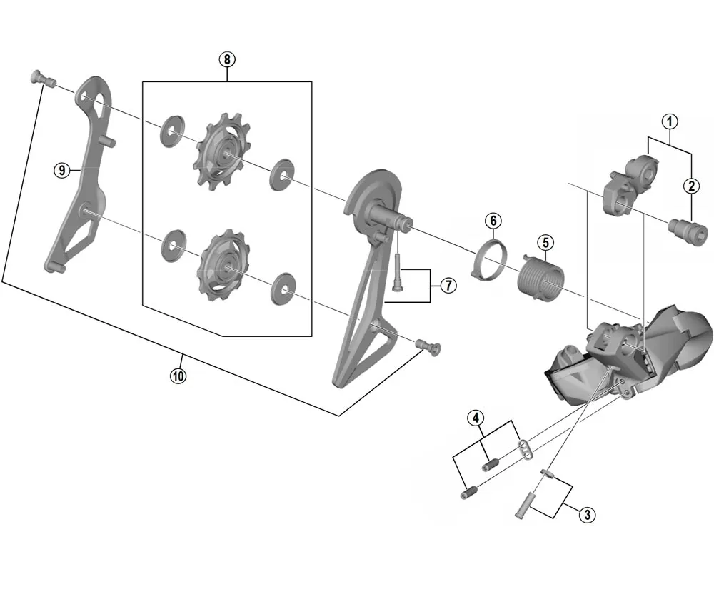 Shimano DURA-ACE RD-R9100 Rear Derailleur Spare Part | Rear Derailleur Hanger No. 2