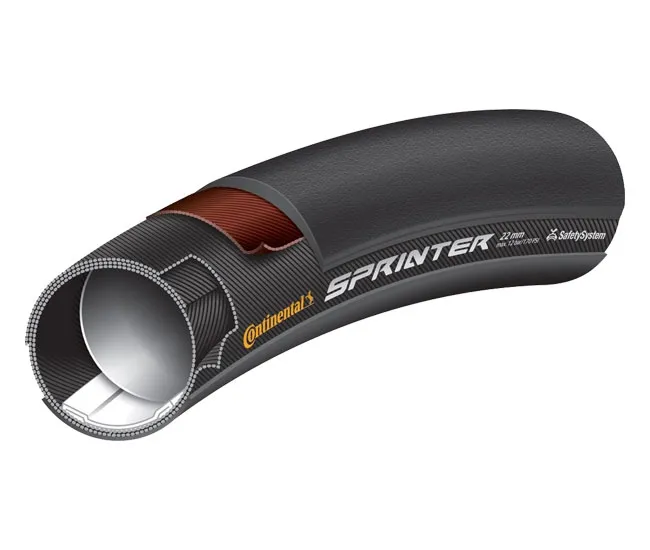 Continental Sprinter BlackChili tubular tyre 22 x 622 black