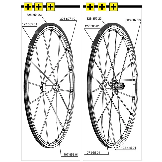 Mavic R-SYS Replacement Rear Wheel Rim 20-hole Clincher Black 20-hole Model 2013