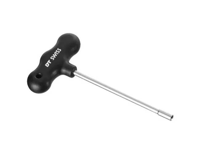 DT Swiss Spoke Nipple Wrench T-Handle | Internal Squorx Black