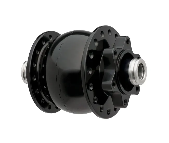 Schmidt SON 28 12 Disc 6-hole hub dynamo, black, 28-hole