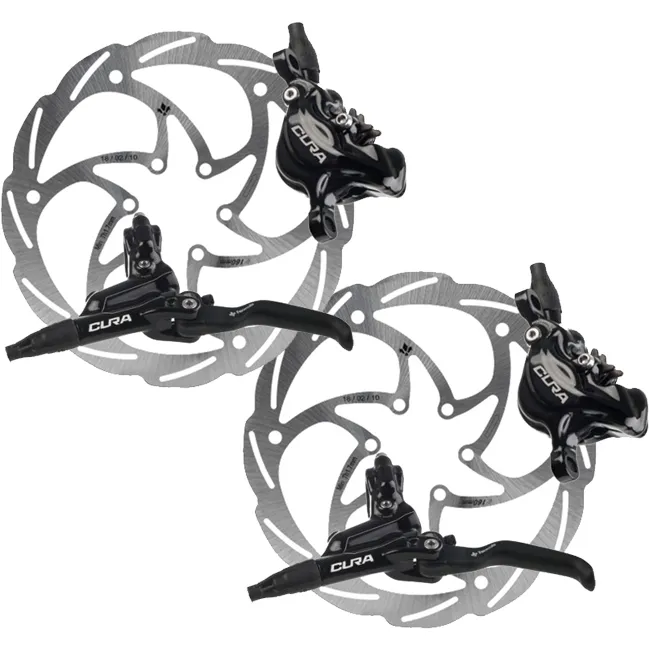 Formula Cura Brake Disc Set, black + Monolitic discs, 6-hole