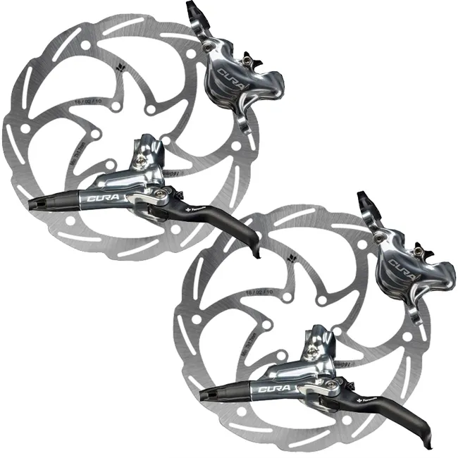 Formula Cura Disc Set, Silver Monolitic Discs, 6-hole