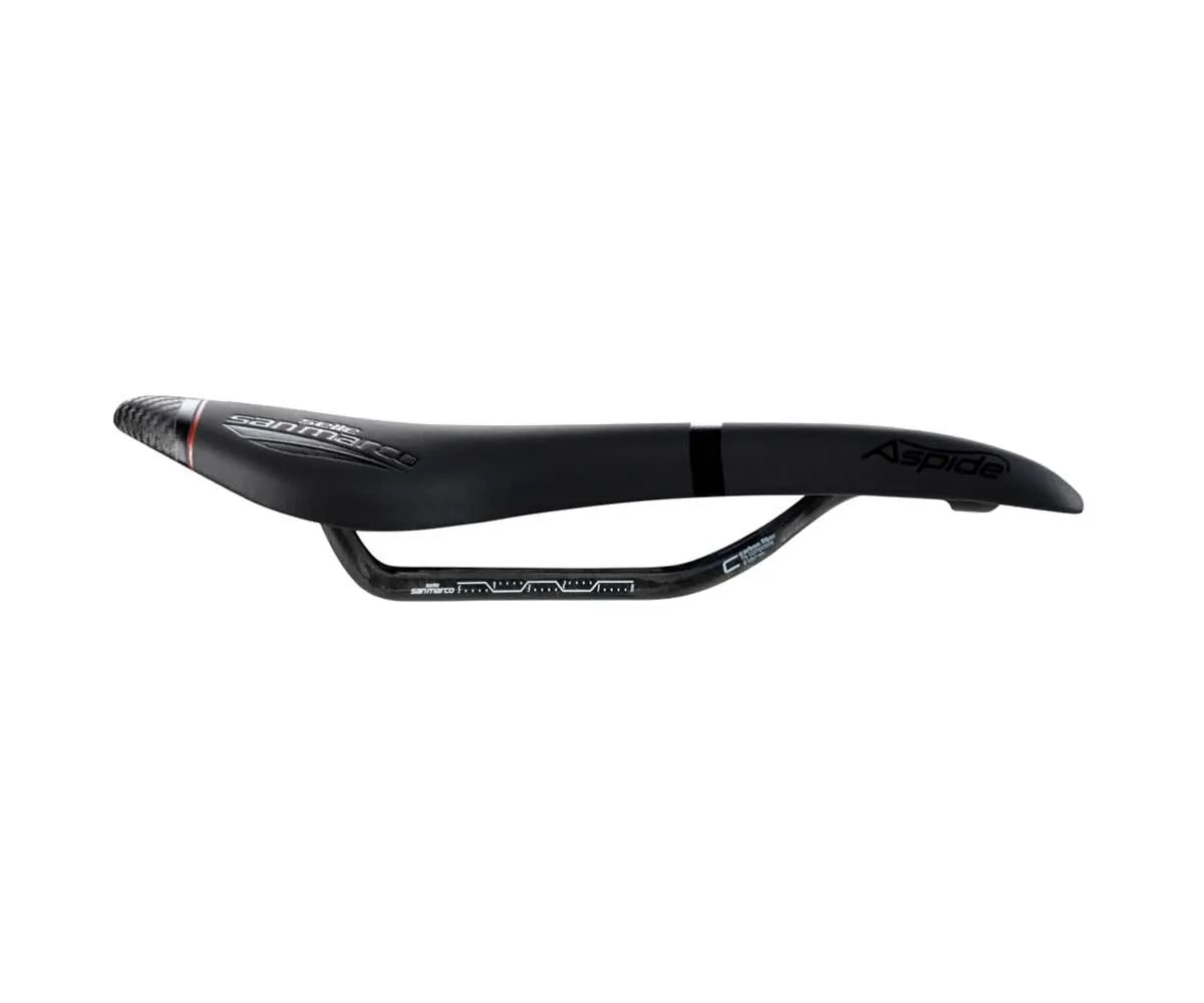 Selle San Marco Aspide Carbon FX Saddle L2 Wide black-red frame carbon