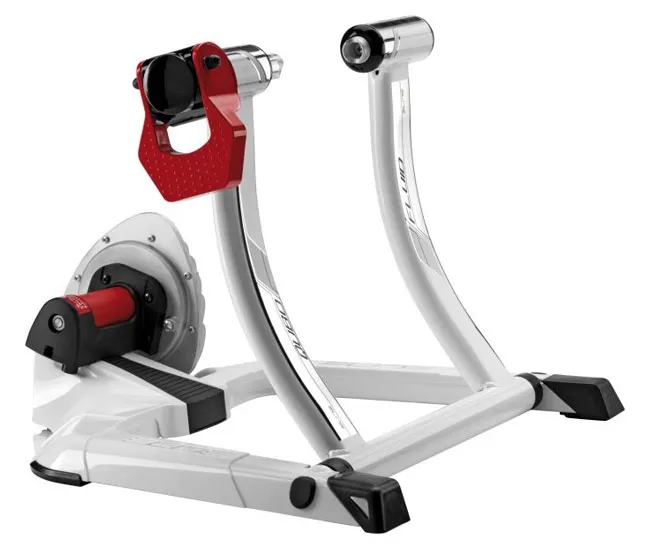 Elite Qubo Fluid exercise bike, white and red