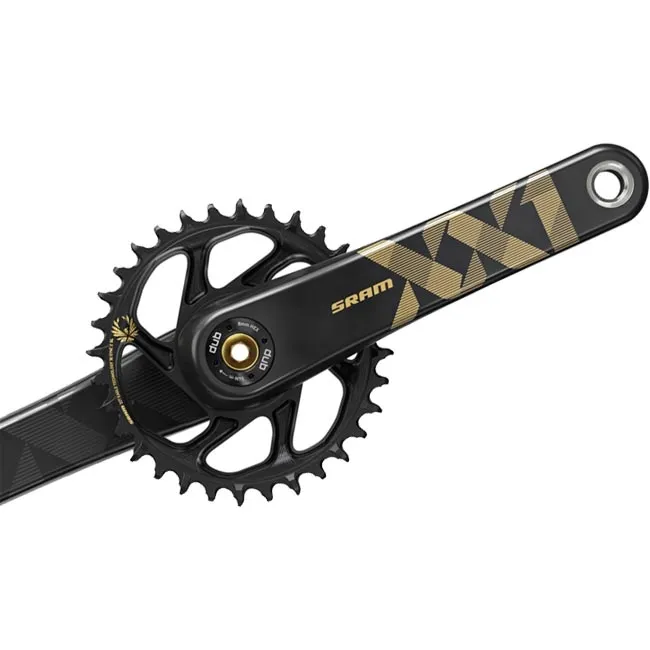 Sram XX1 Eagle DUB Boost DM 34-tooth black and gold 175 mm crankset
