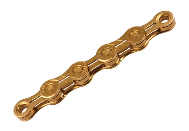 KMC X10 EL TI-N Gold 10-speed chain, 114 links, including link