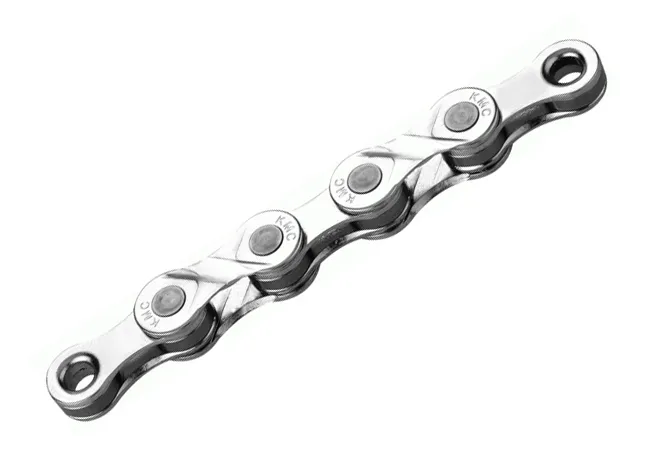 KMC e9 Silver chain, 122 links, 9-speed, incl. link
