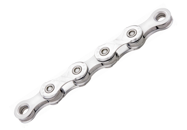 KMC X12 waxed chain with link, 12-speed, 126 links, silver