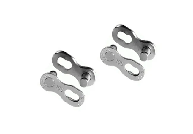 KMC MissingLink 10R EPT 10-speed chain lock, silver, 2-pack