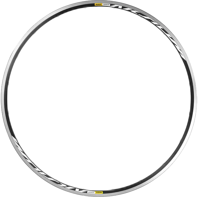 Mavic Aksium Replacement Rim Front-Rear UB Clincher Black with White Decor, 2016 Model