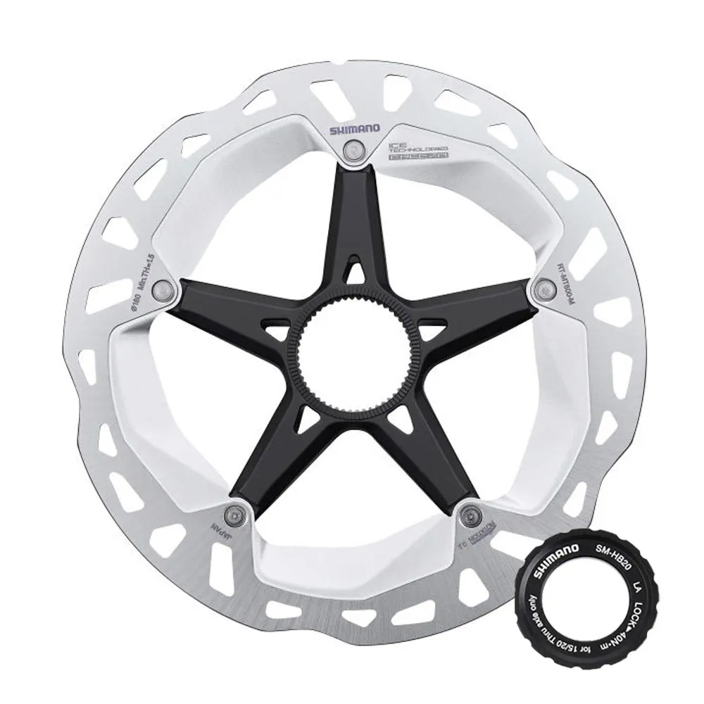 Shimano Deore XT RT-MT800-E IceTech brake disc | 203 mm Centerlock external lockring – remaining stock