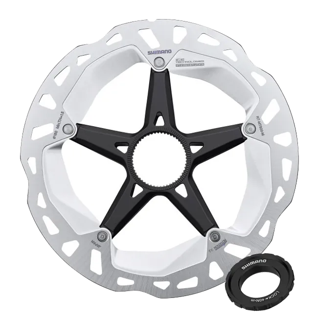 Shimano Deore XT RT-MT800-E IceTech brake disc | 180mm Centerlock external lockring