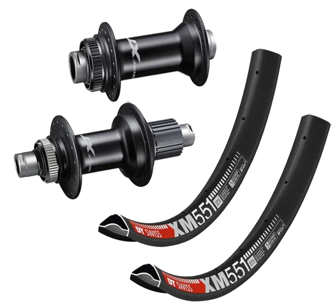 27.5-inch MTB wheelset: Shimano XT M8110 Rotor Micro Spline hubs + DT Swiss XM 551 Disc rims | built by TNC