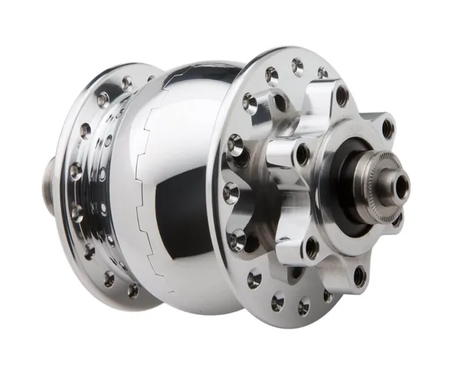 Schmidt SON 28 Hub Dynamo Disc 6-hole, silver anodised, 28-hole