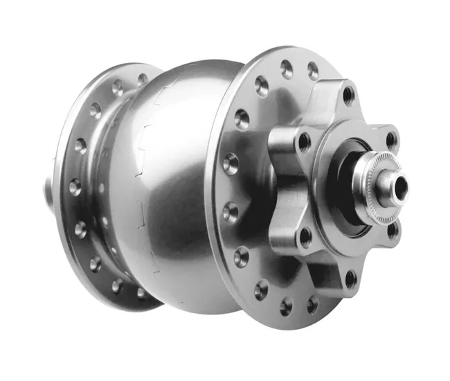 Schmidt SON 28 Hub Dynamo Disc 6-hole silver anodised 36-hole