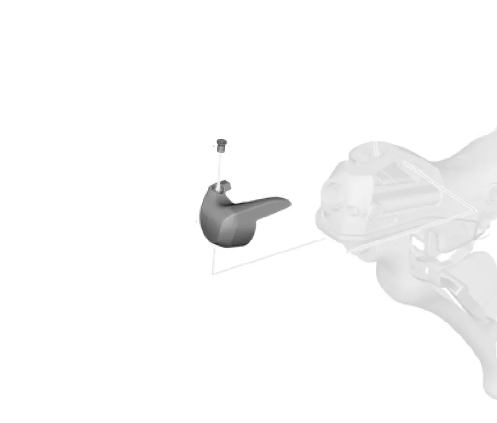 Shimano 105 ST-R7020-25 / GRX ST-RX400 Shift-Brake Lever Spare Part | Nameplate (right)