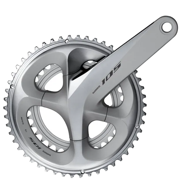 Shimano 105 FC-R7000 crankset, 53-39 teeth, silver, 172.5 mm – limited stock