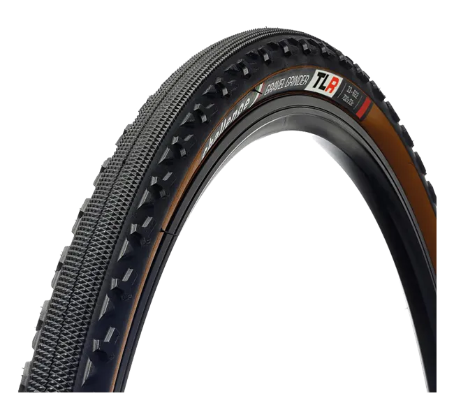 Challenge Grinder TLR Gravel Tyre 120 TPI Clincher tubeless ready 38x622 black-brown