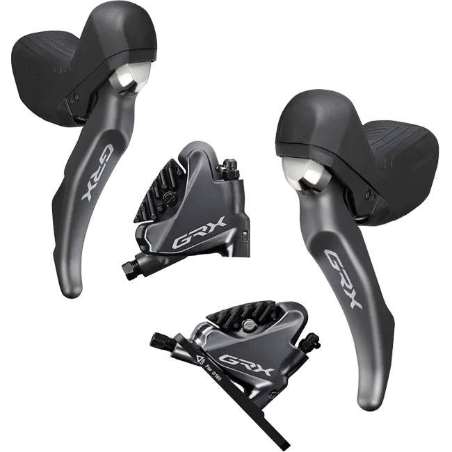 Shimano GRX ST-RX810 STI / BL-RX810 lever set 11x1-speed + BR-RX810 flat-mount disc brakes