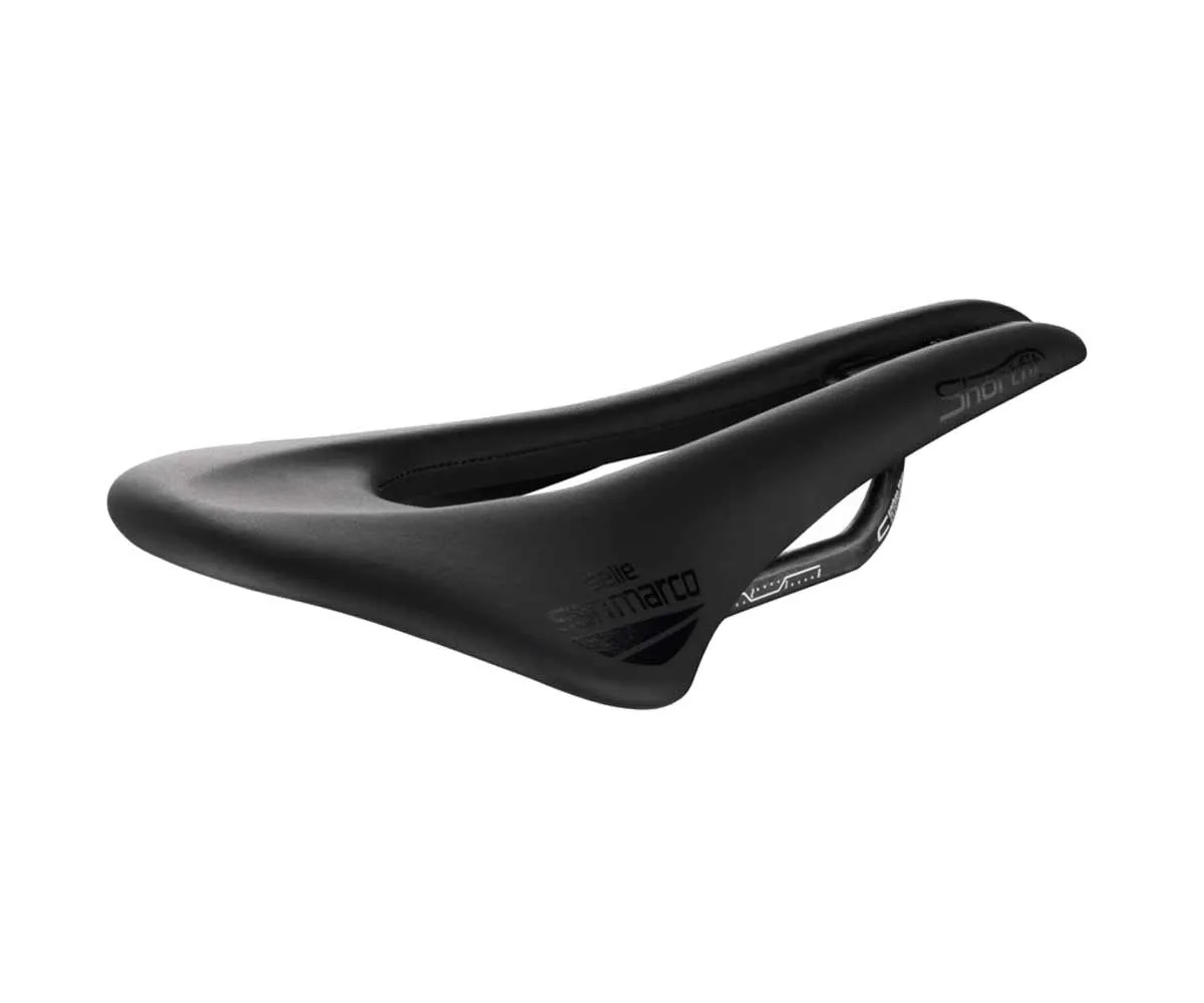 Selle San Marco ShortFit Superleggera Saddle L3 Wide, black, carbon frame