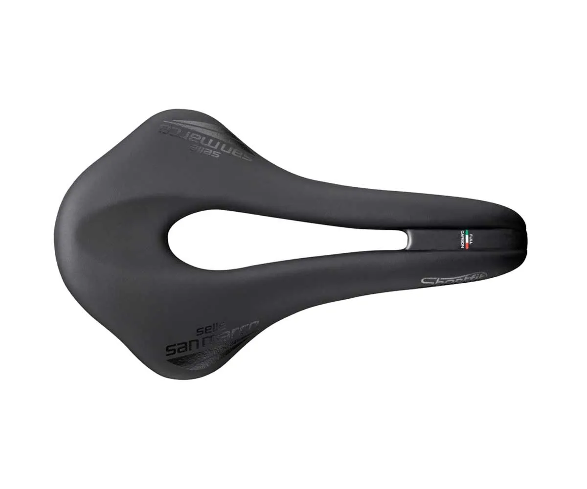 Selle San Marco ShortFit Superleggera Saddle L3 Wide, black, carbon frame