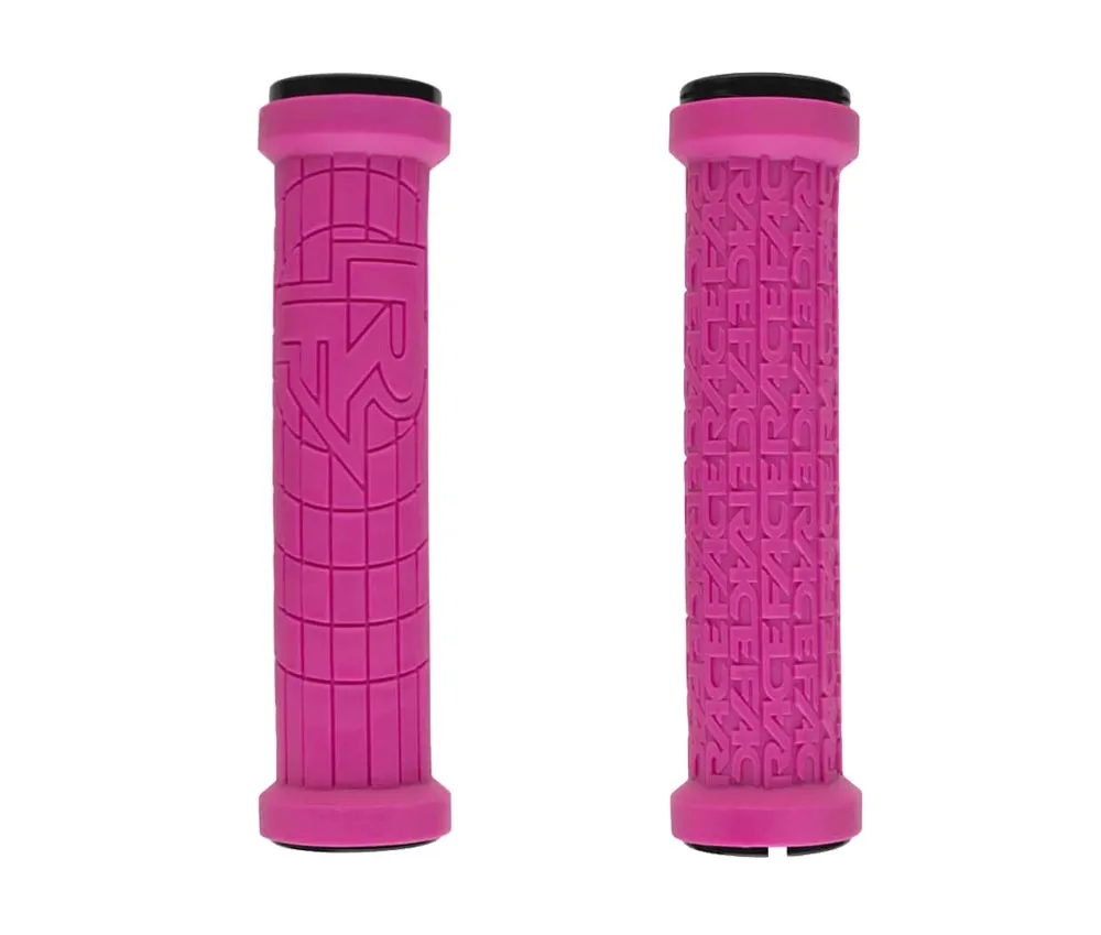 Race Face Grippler Lock On Handlebar Grips 30 mm Colour: magenta