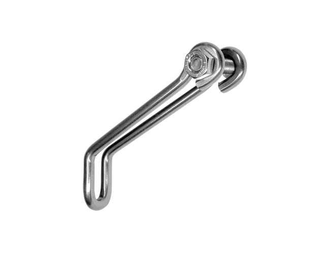 Schmidt’s SON Edelux lamp holder, stainless steel, long, 60 x 55 mm