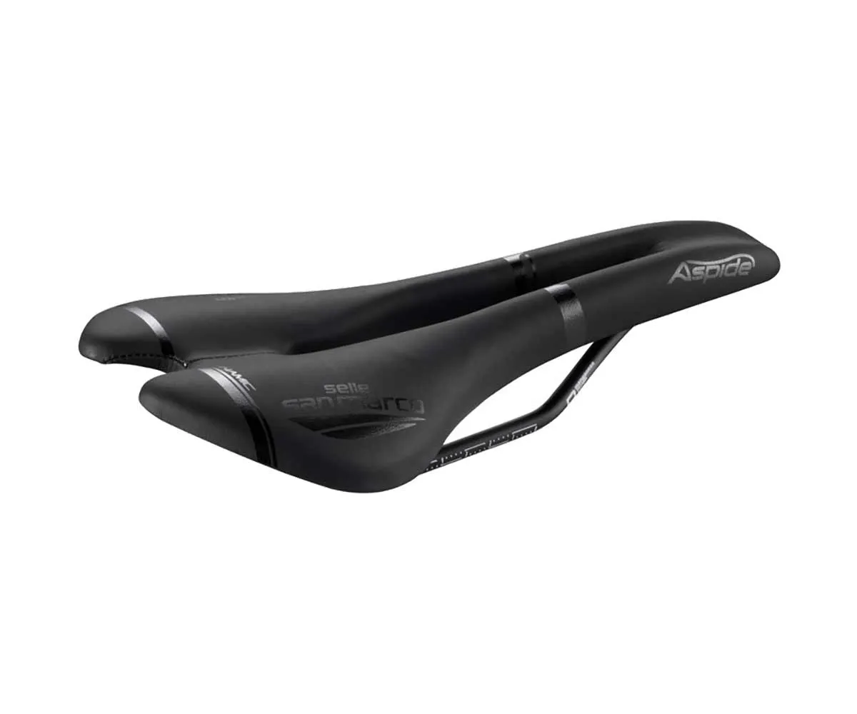 Selle San Marco Aspide Dynamic Open Fit Saddle L2 Wide Black Frame Manganese