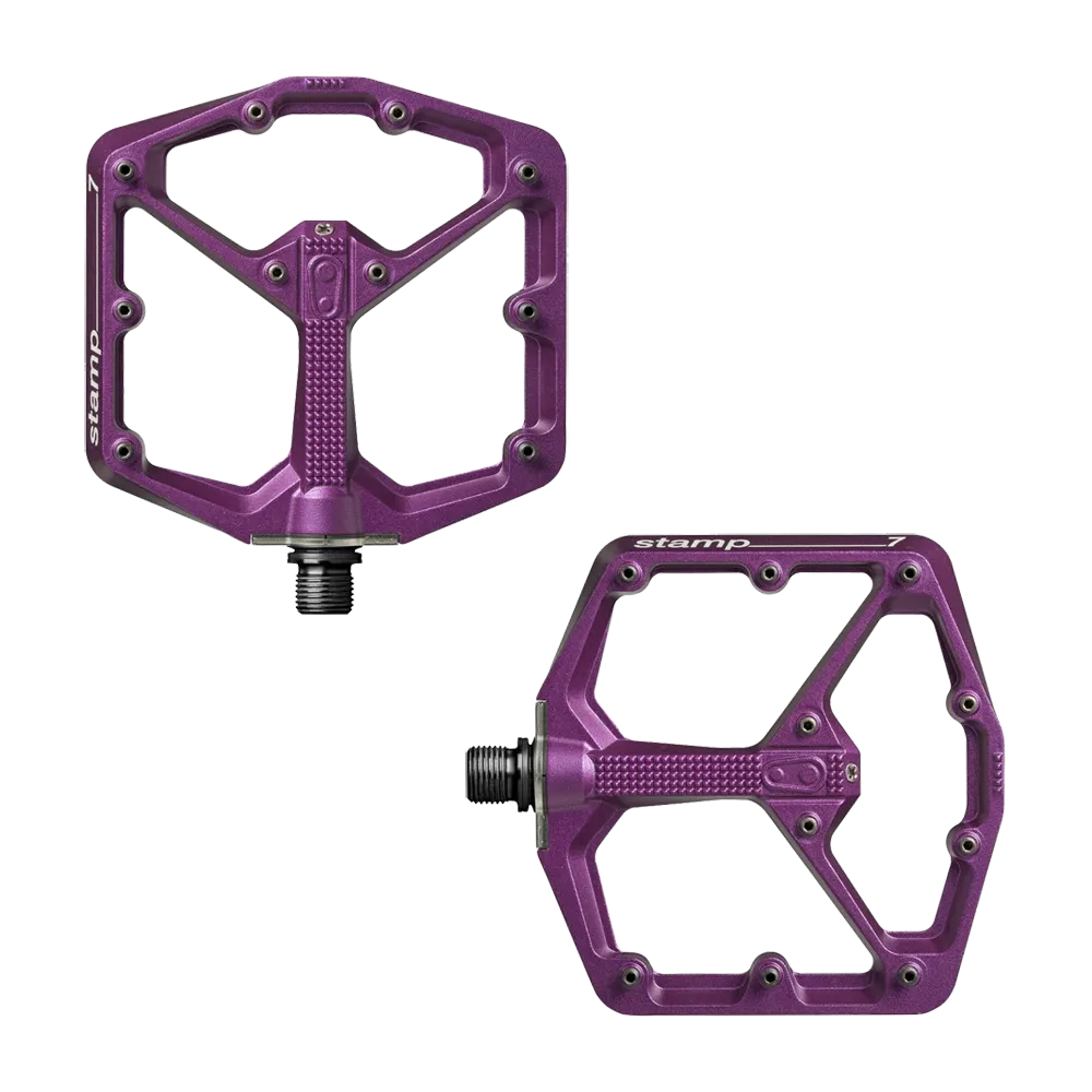 Crankbrothers Stamp 7 Platform Pedals, purple, large