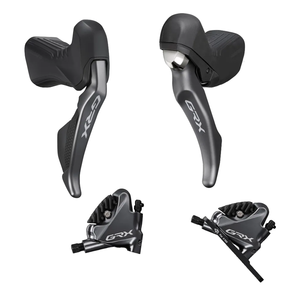 Shimano GRX Di2 ST-RX815 STI / BL-RX810 lever set 11x1-speed + BR-RX810 flat-mount disc brakes